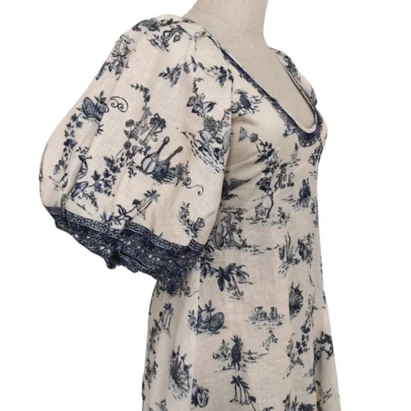 ALEMAIS CASA MIDI DRESS US 6 - Picture 8 of 9